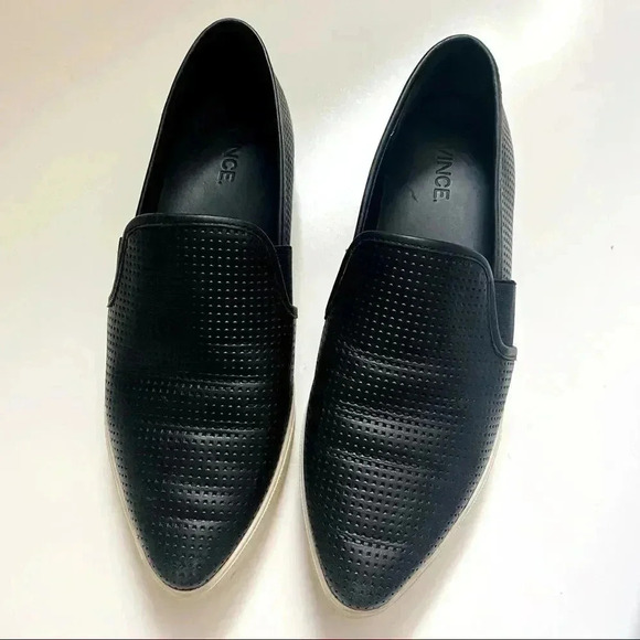 Vince Pierce Perforated Leather Sneakers - Picture 2 of 10